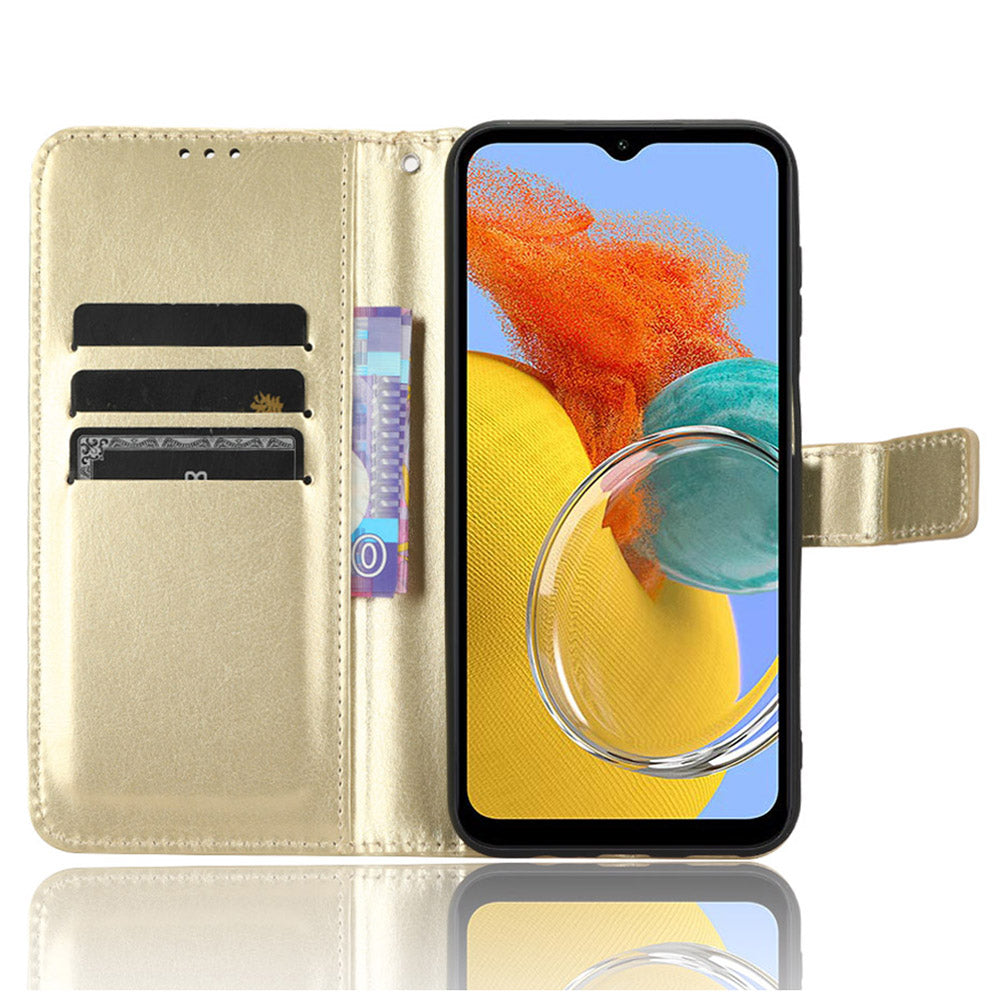For Samsung Galaxy F34 5G M34 5G Crazy Horse Texture Leather Case Phone Cover with Wallet Stand For Samsung Galaxy F34 5G M34 5G Crazy Horse Texture Leather Case Phone Cover with Wallet Stand